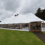 A marquee wedding on the lake